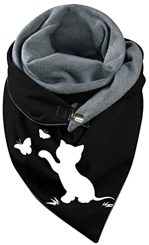 Schal Kariert Damen, Kariert Warm Dicke Trachtentücher Schal Weich Einfarbig Winter Tücher Halstuch Senfgelb Pashmina Quadratisch Übergroßer Winterschal Damenschal