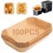 Snewvie 100PCS Air Fryer Liners - Suitable for Tower Vortx T17100 Vizion Dual Basket, Disposable Parchment Paper Liner, Rectangle, Oil and Water Proof