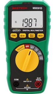 Multimetro digitale Mastech MS8301A/B/D MS8321A/D MS8332C MS8333A MS8340A Multimetro DMM Misuratore di tensione corrente AC/DC Ohm con tester di temperatura diodo continuità (MS8301D)