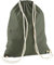 Veproli Baumwoll Turnbeutel Sportbeutel Zuziehbeutel Gymsack Sack Jute Schule Rucksack (Olive)