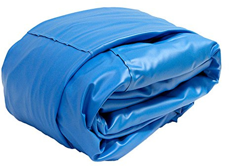 POOL Total Ersatzfolie Rundpool Ø 3,50 x 0,90 m - 0,60 mm Blau - Überlappend Ohne Biese - Umlaufhöhe 1,05 m - UV-Stabilisiert Reißfest Kältebeständig - Made in Germany