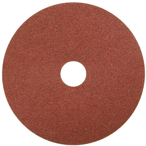 AKbase Fiberscheiben | 125mm rot| P100 20 Stück | Körnung und Menge wählbar | geeignet für Winkelschleifer und für Materialien wie Stahl, NE-Metalle, Holz