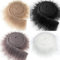 Fuzzy Fabric 4pcs Therian Maske DIY Kit Faux Fuzzy Fabric 2x0.6 Pelzige Stoff für Halloween -Maske, die leicht zu schneiden sind, Furr -Fuzzy -Stoff, Faux Furr für DIY Gear Masquerade Cosplay