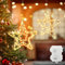 Bigzom LED Sterne Fenster Weihnachtsdeko 75 LED, Drehbar Weihnachtsbeleuchtung Batteriebetriebene mit Timer Funktion, Weihnachtsdeko innen Aussen für Weihnachten Deko, Fenster，Balkon, Party，2 Stück