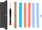 Elprico Memory RAM Cooler,DDR Heatsink for DIY PC Game DDR1 DDR2 DDR3 DDR4 ECC,Aluminum Alloy Dual Sided Wide and Narrow Modules Memory Heat Sink (Black)