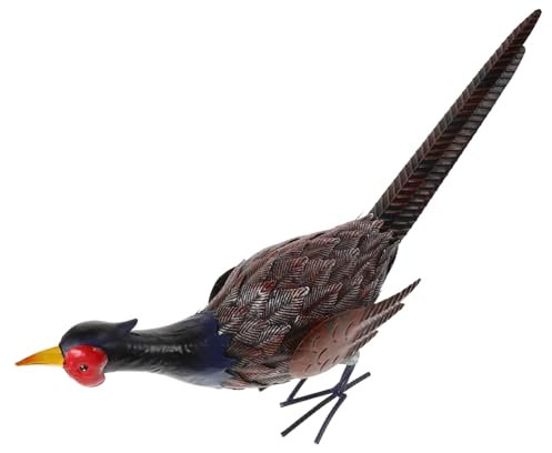 Kisangel Garden Pheasant Statue Pheasant Dekoration Für Garten Teich Und Innenräume Langlebige Lebensechte Simulation Eines Für Außen Und Innendekoration