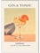 Happy Motive – Premium Cocktail Poster wahlweise in DIN A3 oder DIN A4 – Premium Druck auf 300g Papier – Wanddekoration für Bar, Küche und Homebar, Office ohne Rahmen Gin Tonic A4