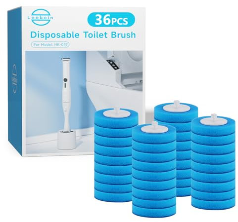 26 Replacement Brush Heads Kit for Leebein HK-047 Electric Toilet Brush, Hard Nylon, TPU Silicone Head and 24PCS Disposable Brushes for Efficient Cleaning – Machine Not Included