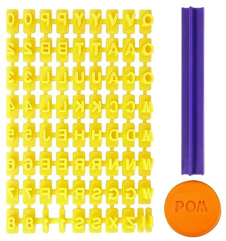 Dekorativer Buchstaben-Siegel, Keksstempel, Zahlen, Buchstaben, Fondant, Briefstempel, Mini-Prägestempel, Keks