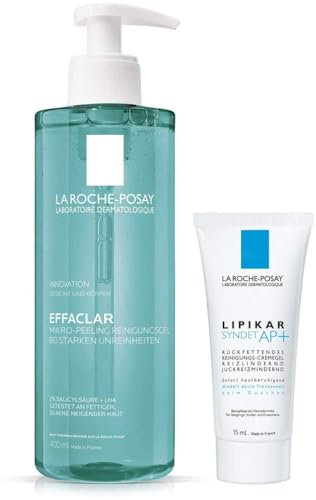 La Roche Effaclar Mikro Peeling Reinigungsgel 400 ml + gratis Lipikar Syndet AP+ 15 ml
