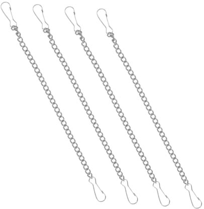 ibasenice 4piezas Cadena De Metal Para Colgar Macetas Decorativa Para Jardín Balcón Interior Carga Pesada Para Plantas y Letreros