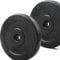 FLG Cement Weight Plates for Dumbbells & Barbells – 1.25kg to 20kg – Durable Home Gym Fitness Set with 1-Inch Standard Hole (10KG x2)
