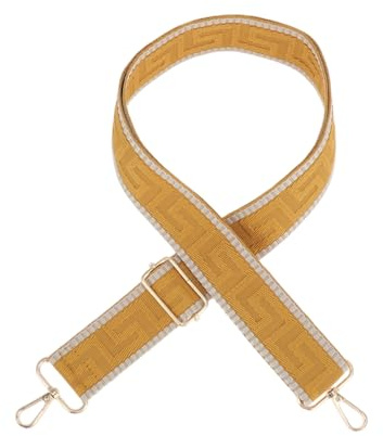 Verstellbarer Taschengurt, Ersatzgurt für Handtasche, Schultergurt für Umhängetaschen, Nylon-Breitgurt für Tragetaschen, Gelb