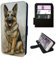 German Shepherd Wallet Phone Case – Dog Animal Faux Leather Flip Cover with Card Slots – Compatible with iPhone SE, 7, 8, X, XR, 11, 12, 13, 14, 15, 16 & 16E (Plus, Mini, Pro, Max Models) Animals