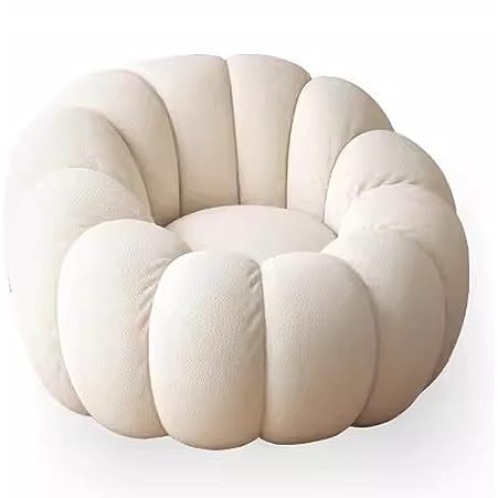 Wohnzimmer Sofa Weiß Lamm Samt Kürbis Stuhl Wohnzimmer Balkon Freizeitsofa Einzelschlafzimmer Lazy