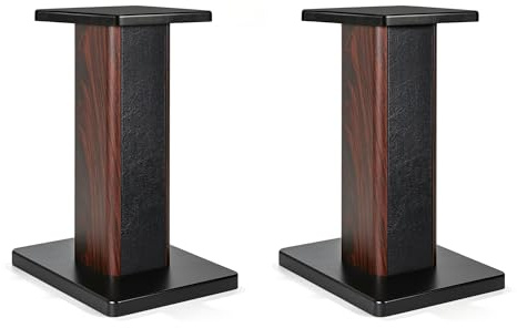 FREEAMG 2er-Pack Holz-Lautsprecherständer mit Sand Füllbarer Design, Boxenständer Holz für Satelliten Regallautsprecher, Tragkraft bis zu 50 KG, Universelle Lautsprecherständer (60CM)