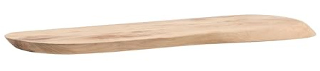 Wohnling Wandregal 80 cm Akazie Massivholz, Schweberegal Organisch