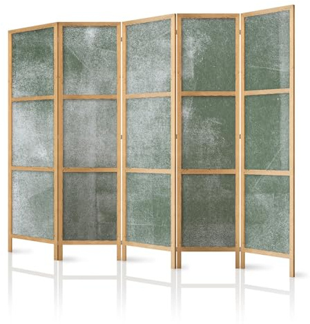 framed concept - Paravent Raumteiler aus Holz 225x172 cm, 5-teilig, einseitig, im orientalischen Stil