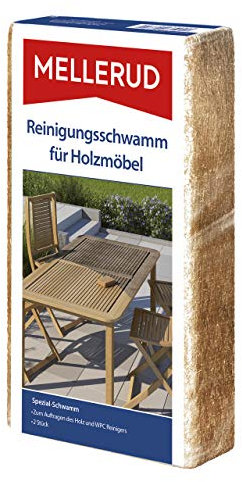 MELLERUD Reinigungsschwamm für Holzmöbel | 1er Pack | Ideal zum Auftragen und Verarbeiten von Holz- und WPC-Reinigern