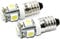 LED-Mafia® 2x E10 Drehsockel EY 10 Schraubsockel 6 Volt - LED SMD E10 6V (weiß)