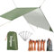 Unigear Hammock Rain Fly Tent Tarp 300cm x 300/400/500cm,Portable Lightweight Waterproof Windproof Snowproof Camping Shelter for Snow Sunshade for Camping Outdoor Travel
