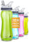 AceCamp Tritan 155359 Trinkflasche für 2 Sportflaschen, BPA-frei, mit Trinkhalm, 550 ml, Grün