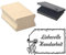 Stempel « LIEBEVOLLE HANDARBEIT » ca. 40 x 30 mm - Holzstempel mit Kissen - Handarbeiten Basteln Näherei Strickerei