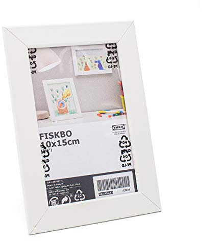 Ikea, Fiskbo Bilderrahmen, 10 x 15 cm, Weiß, 6 Stück