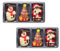 Weibler Confiserie | Weihnachtsfiguren aus Milchschokolade: 2 x Schneemann, 2 x Baum und 2 x Weihnachtsmann - (60 Gr)