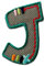 Catch the Patch Komplettes Alphabet einzeln auswählbar Buchstabe J - (Größe: 3,2 x 2,6 cm) Ideal für Kleidung, Taschen, Rucksäcke, DIY & Personalisierung – Applikation für Kinder & Erwachsene