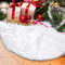 Amidaky Gonna per albero di Natale in peluche bianco neve, 76,2 cm, gonna per albero di Natale in finta pelliccia per decorazione di festa
