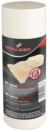 Walser Spezial Waschmittel für Lammfell, Lammfell-Waschmittel, Fellwaschmittel 200ml
