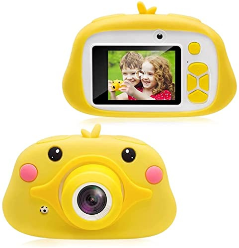NCRD Cámara for niños for niños Girls Regalos con 1 6GB Tarjeta, 1 2MP Selfie 108 0p HD Cámara de videocámara Digital for niños for niños a Prueba de Golpes Mini cámaras Infantiles con Flash