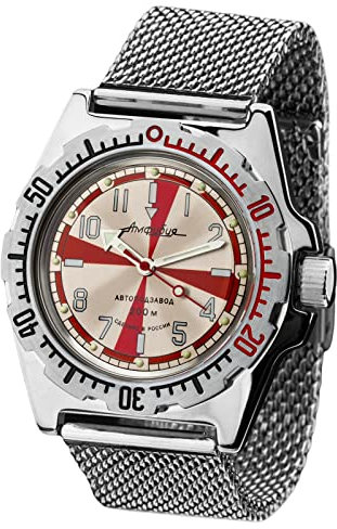 VOSTOK Wostok Amphibia Radio Room 2415/110651 Military Taucheruhr 20ATM 200m Automatik russische mechanische Uhr aus Russland