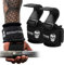 Gymreapers Gewichtheberhaken (Paar), robuste Power-Handgelenkbandagen für Kreuzheben, Klimmzüge, Shrugs – Fitness-Handschuhe für Damen und Herren (schwarz)