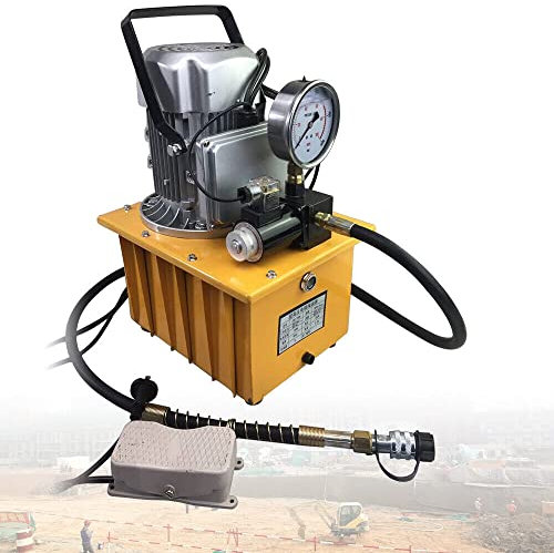 Pompa idraulica a azione con valvola a pedale 700 bar, 7 l, 50 W