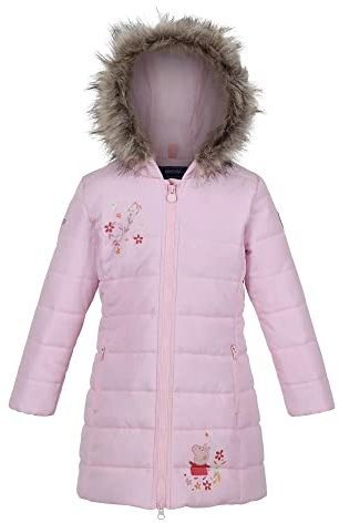 Regatta - Steppjacke Peppa Wutz Mädchen, Rosa Dunst, 4-5 años