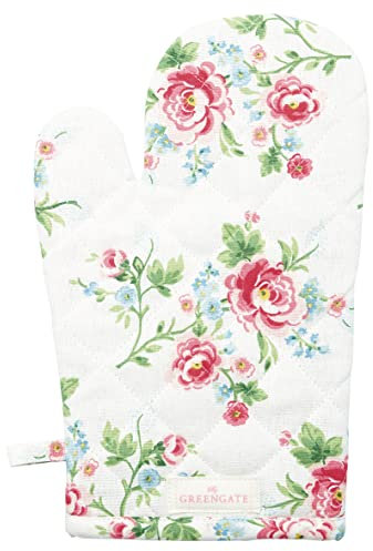 Backhandschuh Ofenhandschuh Grillhandschuh Kochhandschuh Alma White Baumwolle L28 cm (1 Stück)