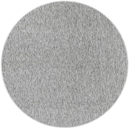 Carpetsale24 Runder Teppich 160 cm Hellgrau, Einfarbiger Kurzflor Schlingenteppich für Wohnzimmer, Schlafzimmer oder Essbereich, Modern, weich & pflegeleicht