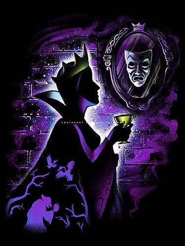 Youtheart Diamond Painting Evil Queen Diamond Art Villain, 5D Full Drill Cross Stitch Embroidery Kits, DIY Wall Décor
