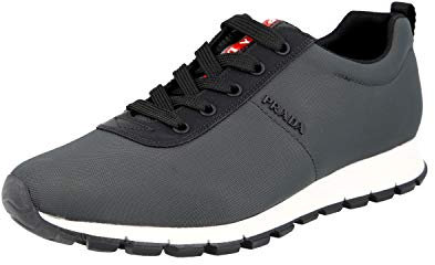 Prada Herren Grau Nylon Sneaker 4E3221 OQ6 F0308 39 EU/UK 5