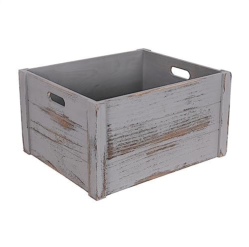 Plattenständer Schallplatten-Aufbewahrungskiste, Retro-Vintage-Aufbewahrungsbox for Schallplatten mit Griff, Holz-Alben-Aufbewahrungshalter, Schallplatten-Organizer-Box Schallplattenständer ( Color :
