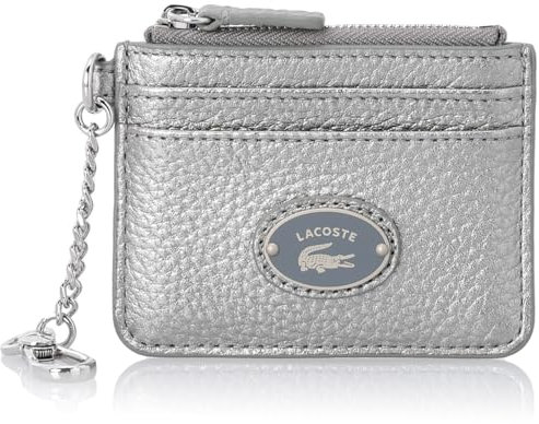 Lacoste Origin Croc Zip CC Holder Gunmetal