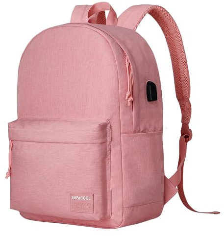 SUPACOOL Sac à dos léger et décontracté pour ordinateur portable 17.3 Pouces pour hommes et femmes, sac à dos pour un usage quotidien, sac à dos pour l'université