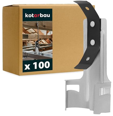 KOTARBAU® 100er Set Deckenabhänger aus Verzinktem Stahl Direktabhänger mit Feder für CD Deckenprofil 60 mm Deckenabhängung Abhänger