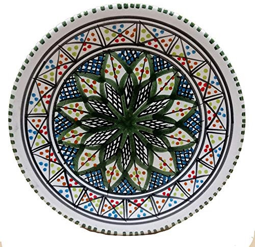 Generico Piatto Ceramica Portata Decorativo Marocchino Tunisino 0411201203, MU0411201203