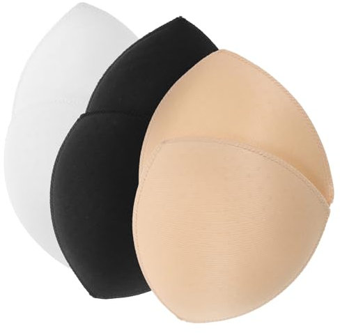 SHSHbuy Inserti per Reggiseno,3 Paia di Reggiseni Staccabili,Pad di Reggiseno Bikini Inserti Pad Tirare sul Reggiseno Bra Triangolare per Costume da Bagno Abiti