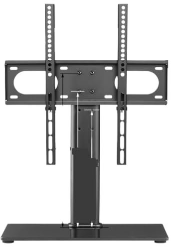 Tv Ständer Fernsehständer Universeller Drehbarer TV-Ständer, Tisch-TV-Ständer Für 26 Bis 55 Zoll LCD-LED-Fernseher, Höhenverstellbarer TV-Basisständer Fernseher Ständer