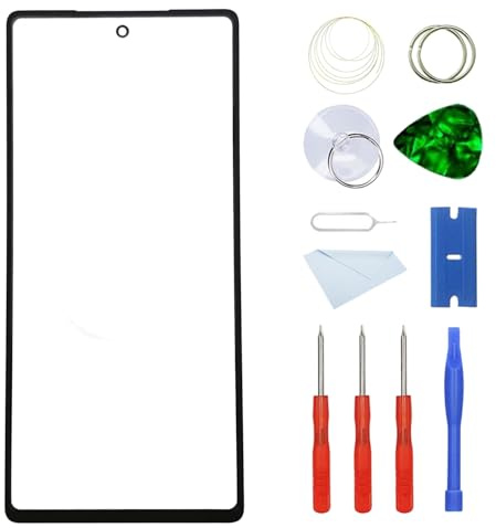 MovTEK Pantalla Repuesto Cristal Tactil Frontal +OCA Compatible con Motorola Moto Edge 20 /Edge 30 Pro con Kit de Herramientas