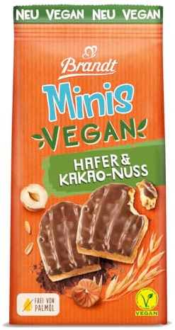 Brandt Minis Vegan Hafer und Kakao Nuss Zwieback 85g